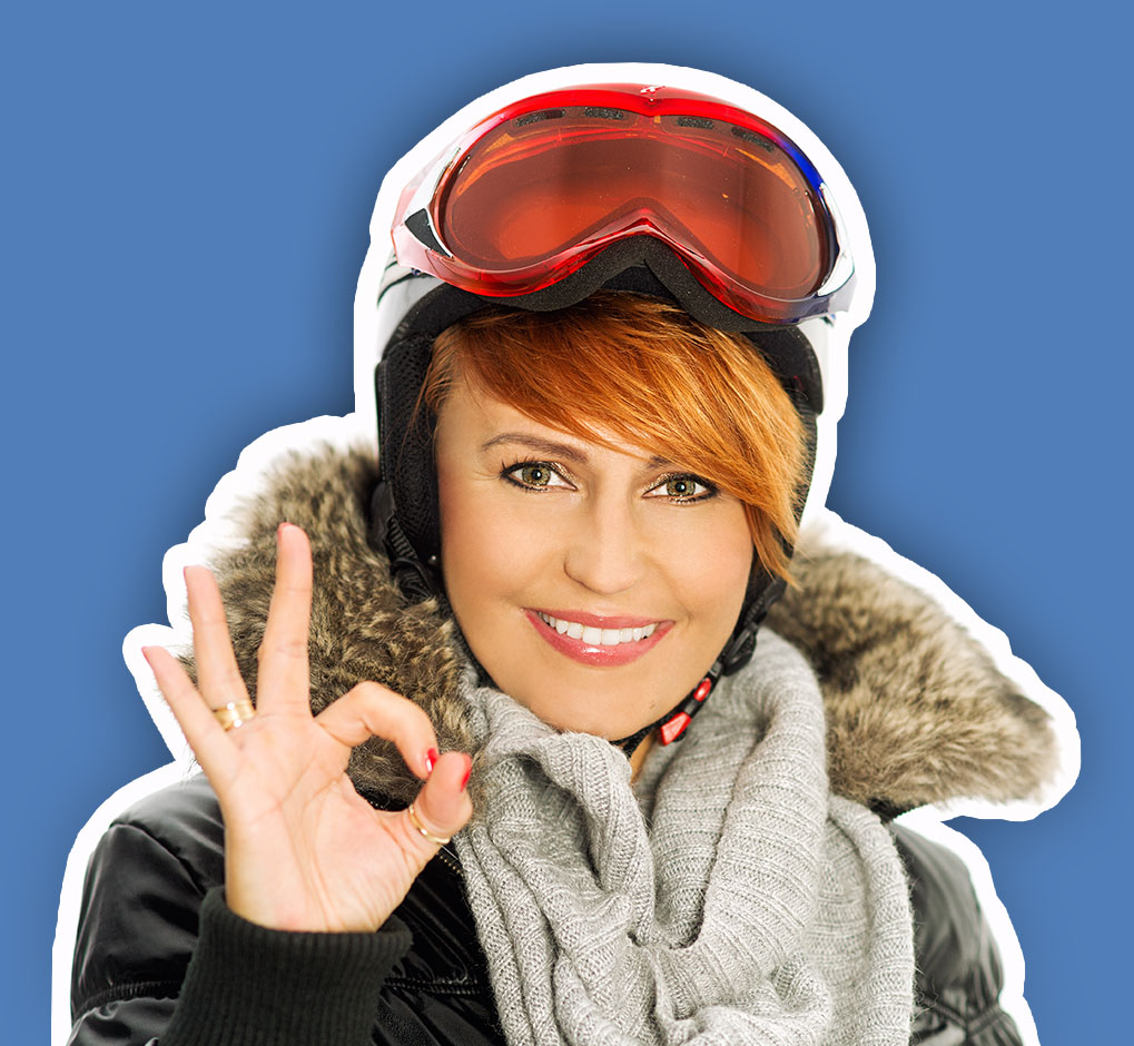 Skifahrerin